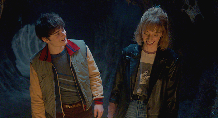 Noah Schnapp and Maya Hawke in Stranger Things: Season 5 (2025)